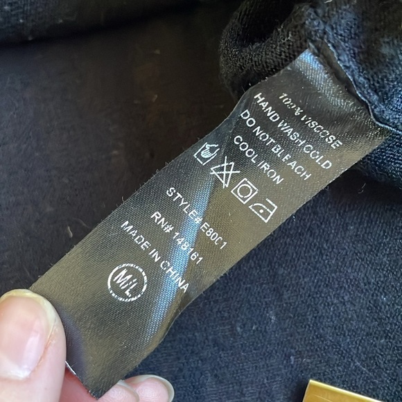 Altard State Elegant Black Sheer Kimono - Picture 7 of 7